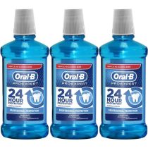 Oral B Mouthwash Pro Expert Multi Protection Clean Mint 500ml - Pack of 3