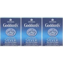 Goddards Long Term Silver Polish Cloth - Pack of 3