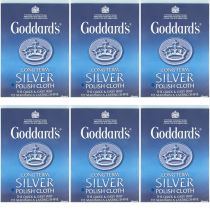 Goddards Long Term Silver Polish Cloth - Pack of 6