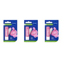 Nivea Soft Rose Caring Lip Balm 4.8g - Pack of 3