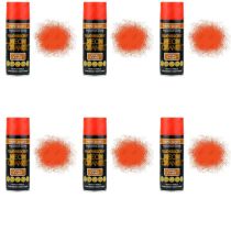 Paint Factory All Purpose Spray Can Neon Orange 400ml - Pack of 6