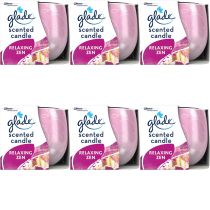 Glade Scented Candle Air Freshener Relaxing Zen 120g - Pack of 6