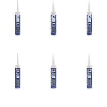 Everbuild Caulk Once Premium Quality Acrylic Caulk White 380 ml - Pack of 6