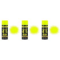 Paint Factory All Purpose Neon Yellow Spray Can 400 ml - Pack of 3