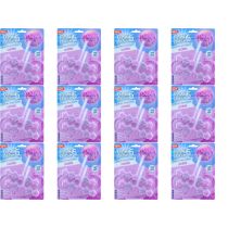 Max Flush Lavender Toilet Rim Block Cleaner Twin Pack - Pack of 12