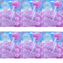 Max Flush Lavender Toilet Rim Block Cleaner Twin Pack - Pack of 6
