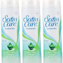 Gillette Satin Care Sensitive Skin Shaving Gel 200ml - Pack of 3