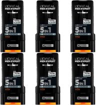 Loreal Men Expert Shower Gel Total Clean 300ml - Pack of 6