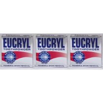 Eucryl Smokers Tooth Powder Original 50g - Pack of 3