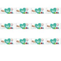 Pampers Sensitive Baby Wipes pack of 52 on a clean changing table