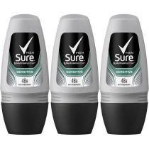 Sure Men Motion Sense Sensitive Antiperspirant Roll-On 50ml - Pack of 3