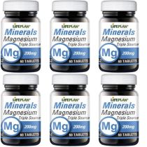 Lifeplan Magnesium Triple Source 200mg 60Tablets - Pack of 6