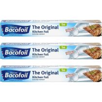 Bacofoil The Original Extra Tear Resistant Kitchen Foil 300mm x 5m - Pack of 3