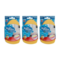 Bathmatic 2x Duo Clean Sponges For Bathroom Cleaning 