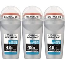 Loreal Men Expert Roll On Fresh Extreme 50ml - Pack of 3