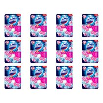 Domestos Power 5 Toilet Rim Block Pink Magnolia 55g - Pack of 12