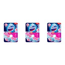 Domestos Power 5 Toilet Rim Block Pink Magnolia 55g - Pack of 3