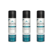 Erasmic Aloe Vera Shaving Foam 250ml can on white background
