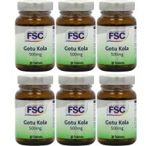FSC Gotu Kola 500mg 30 Tablets - Pack of 6