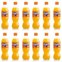 Fanta Soft Drink Orange Bottle 500ml - Pack of 12