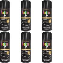 Paint Factory Colour It Black Matt Spray Paint 400ml - Pack of 6