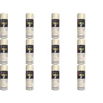 Paint Factory All Purpose cottage Cream Gloss Finish Spray 400ml - Pack of 12