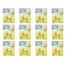 Max Flush Citrus Sparkle Toilet Rim Block Cleaner Twin Pack - Pack of 12