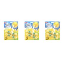 Max Flush Citrus Sparkle Toilet Rim Block Cleaner Twin Pack - Pack of 3