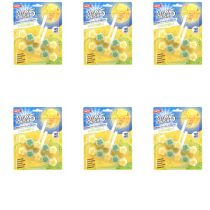 Max Flush Citrus Sparkle Toilet Rim Block Cleaner Twin Pack - Pack of 6