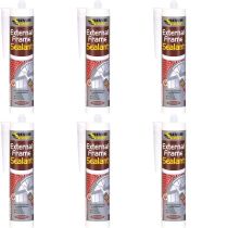 Everbuild External Frame Acrylic Sealant Brown 290ml - Pack of 6