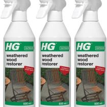 HG Weathered Wood Restorer 500ml Spray - Pack of 3