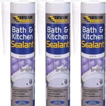 Everbuild Bath & Kitchen Sealant White 290ML - Pack of 3