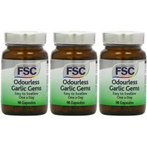 FSC One A Day Garlic Gems - Pack of 90 Capsules - Pack of 3