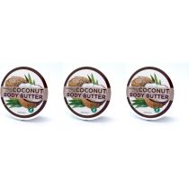 Derma V10 Coconut Body Butter 220ml  - Pack of 3
