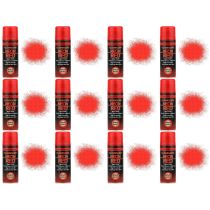 Paint Factory Fluorescent Neon Red Spray Paint 200ml - Pack of 12