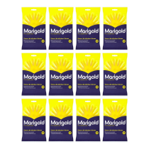 Marigold Kitchen Gloves Extra Life For A Brighter Clean Medium Size - Pack of 12