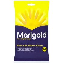 Marigold Kitchen Gloves Extra Life For A Brighter Clean Medium Size