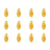 Johnson's Baby Bath 300ml hypoallergenic tear-free formula for newborn daily cleansingJohnson's Baby Shampoo 500ml bottle on a clean bathroom shelf