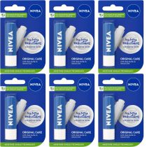 NIVEA Lip Balm Original Care 4.8g - Pack of 6