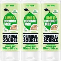 Original Source Lime and Coconut Shower Gel 250ml - Pack of 3