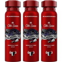 Old Spice Deodorant Body Spray Men Nightpanther 150ml - Pack of 3
