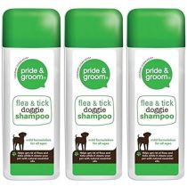 Pride & Groom Flea & Tick Dog Shampoo 300ML - Pack of 3