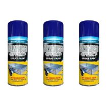 Paintfactory Galvanised Effect Spray Paint 400ML - Pack of 3