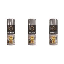 Paint Factory All Purpose Silver Metallic 400ml - Pack of 3
