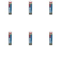 Soudal Silirub LMN Neutral Silicone Sealant Anthracite Grey 300ml - Pack of 6