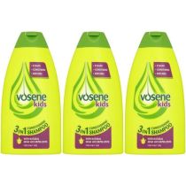 Vosene Kids 3in1 Conditioning Shampoo with Head Lice Repellent 250ml - Pack of 3
