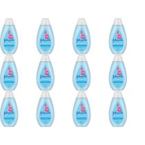 Johnson's Baby Bath 300ml bottle on a clean bathroom shelf beside a baby bath