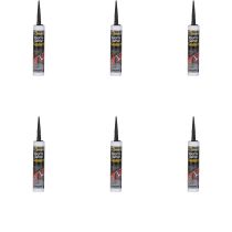 Everbuild Everflex Roof & Gutter Sealant Black 300ml - Pack of 6