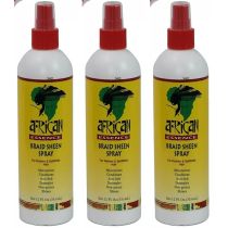 African Essence Braid Sheen Spray 355ml - Pack of 3