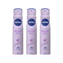 Nivea Anti-Perspirant Double Effect Deo 48Hr Protection 250ml - Pack of 3